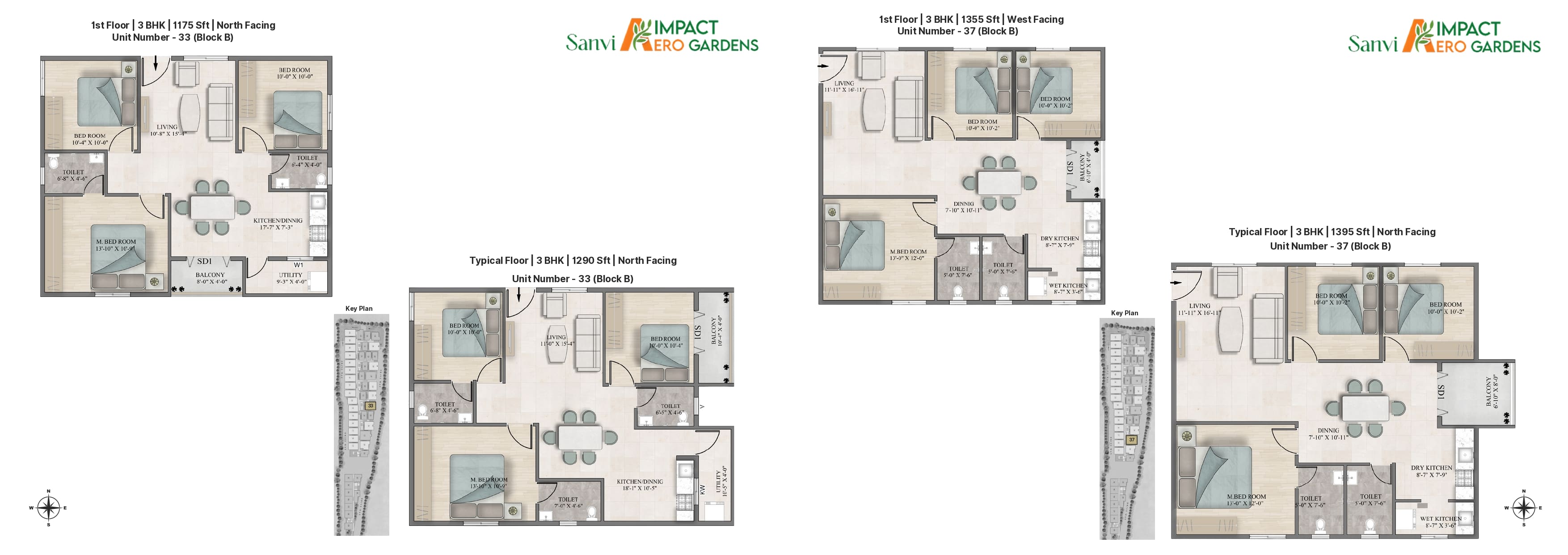 3 BHK Floor Plan